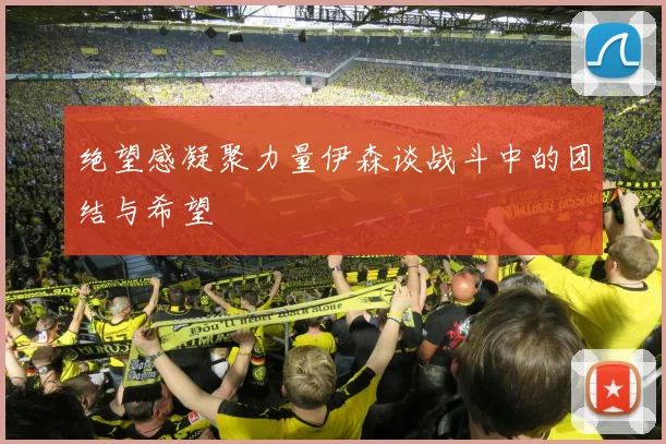 绝望感凝聚力量伊森谈战斗中的团结与希望